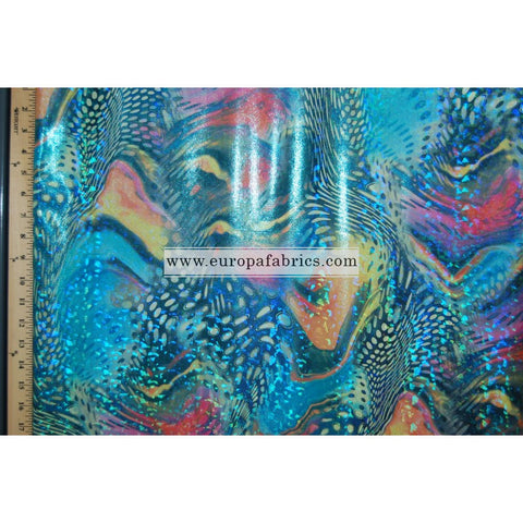 Print Metallic Lycra SKU 6042