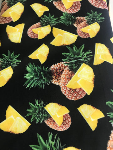 Print Lycra SKU 2157 pineapple