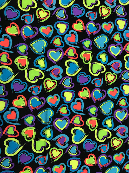 Print Lycra SKU 2162 Heart