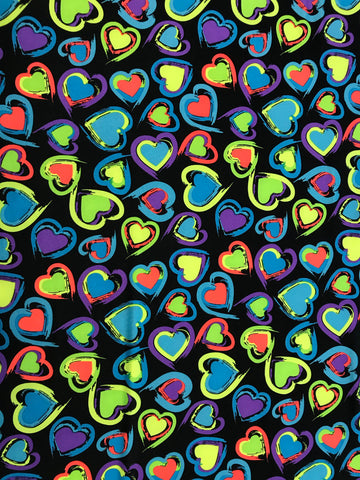 Print Lycra SKU 2162 Heart
