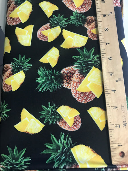 Print Lycra SKU 2157 pineapple