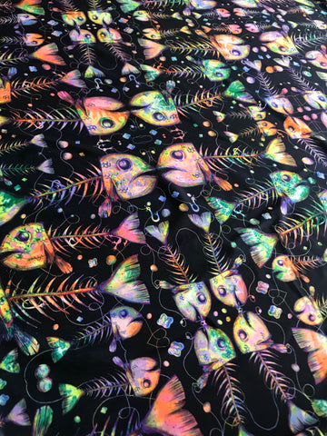 Print Lycra SKU 2158 Fishes